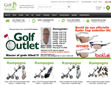 Tablet Screenshot of golfshoppen.com